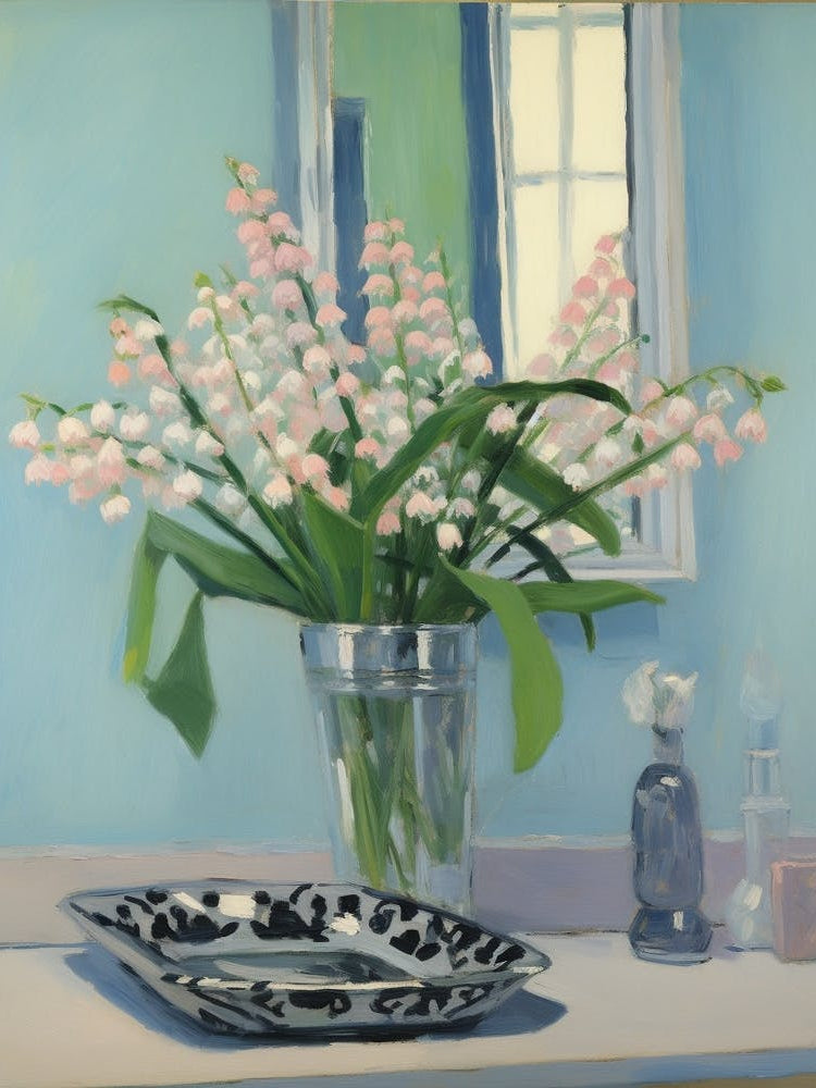 A Vase With Lily Of The Valley, Flower Bouquet 4