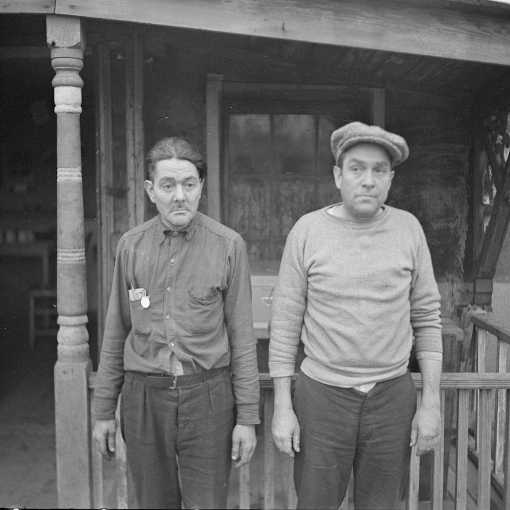 Two Types Living Along The Waterfront In Ottawa, Illinois By Russell Lee