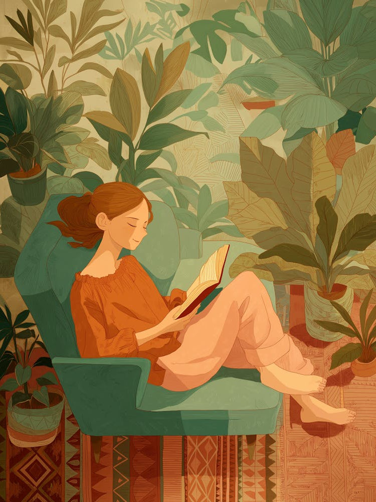 Plant Lady Reading Room
