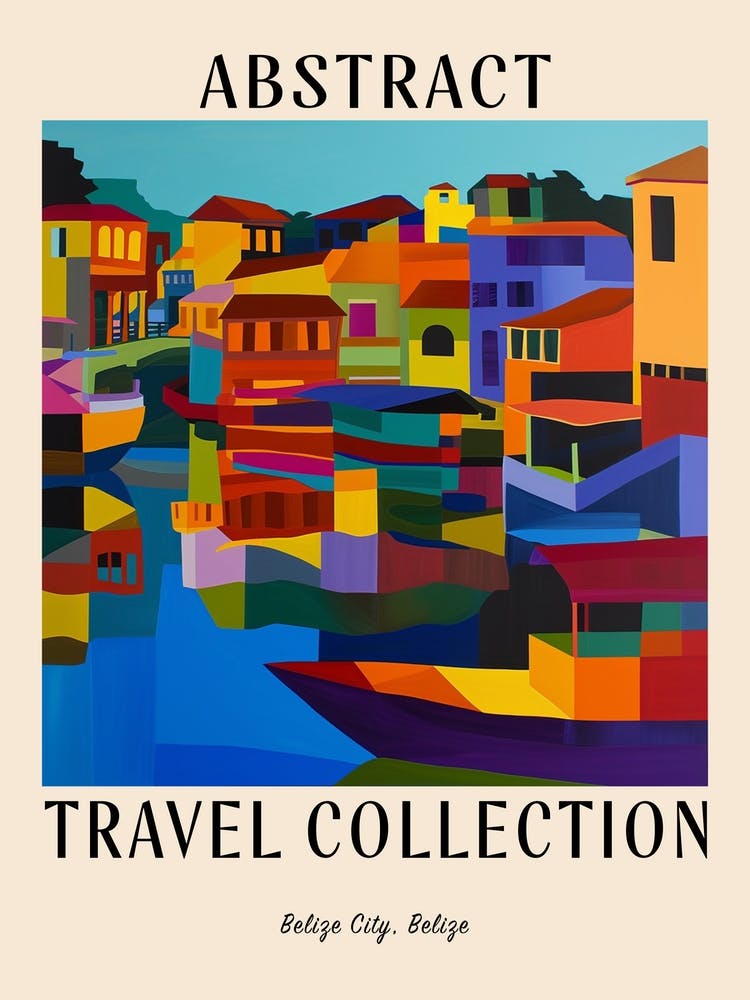 Affiche de la collection Voyage Abstrait Belize City Belize 2