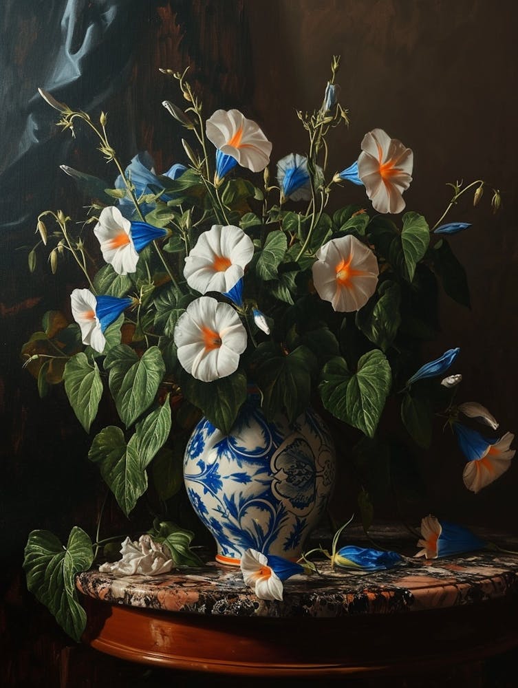 Nature Morte Florale Baroque Volubilis 4
