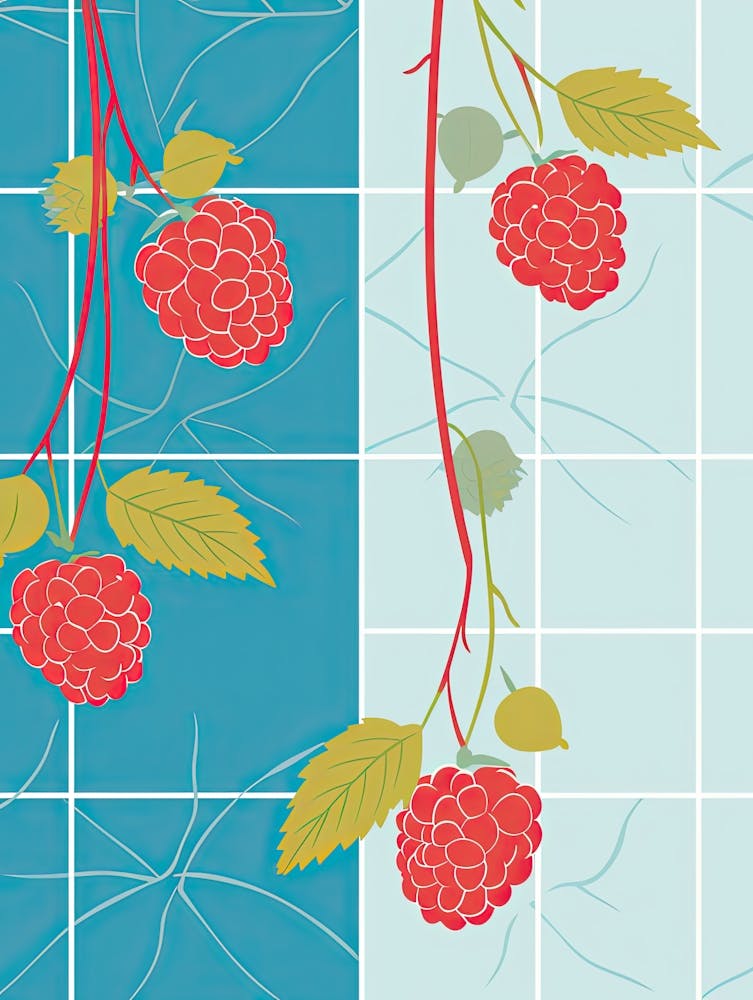 Raspberries Illustration 6