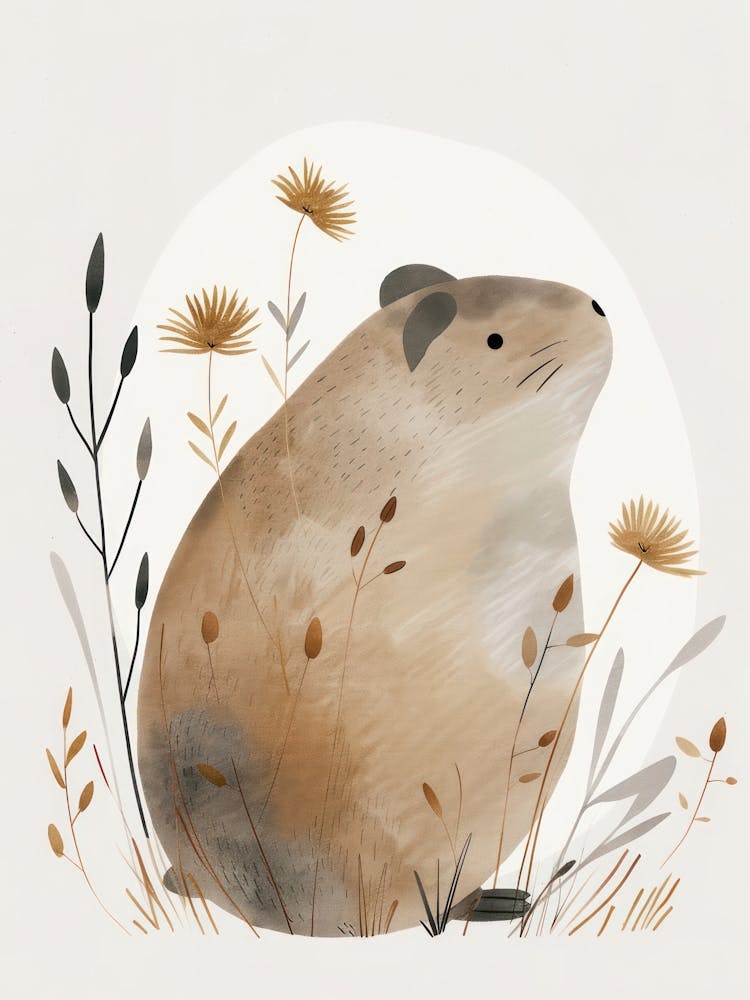 Charming Nursery Kids Animals Guinea Pig 2