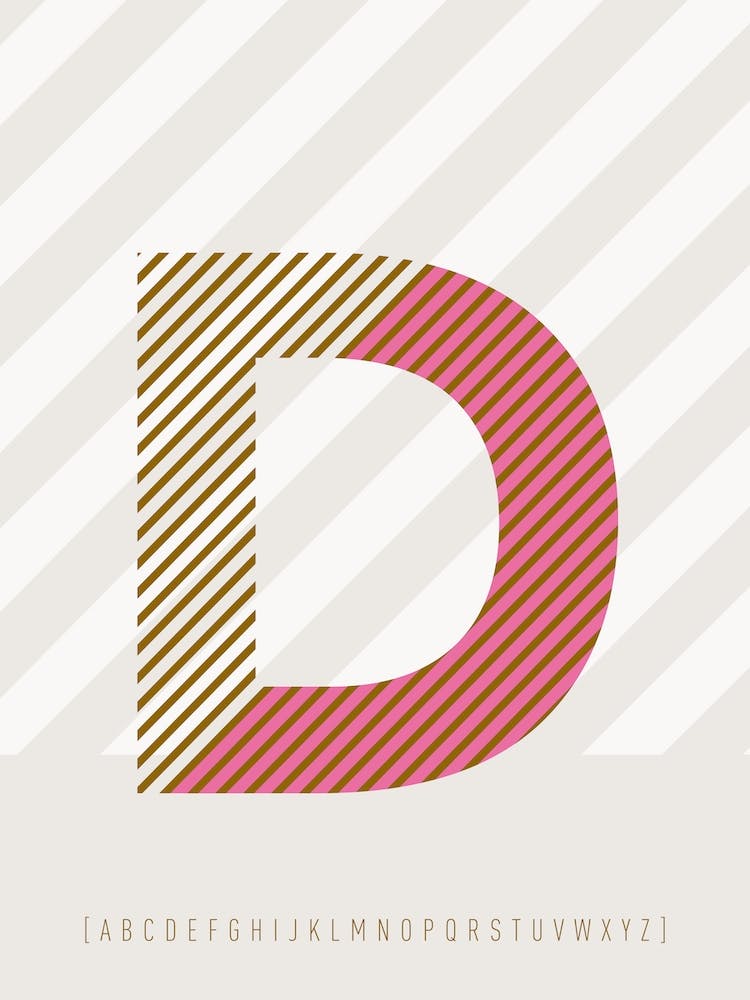 D Typeface Alphabet