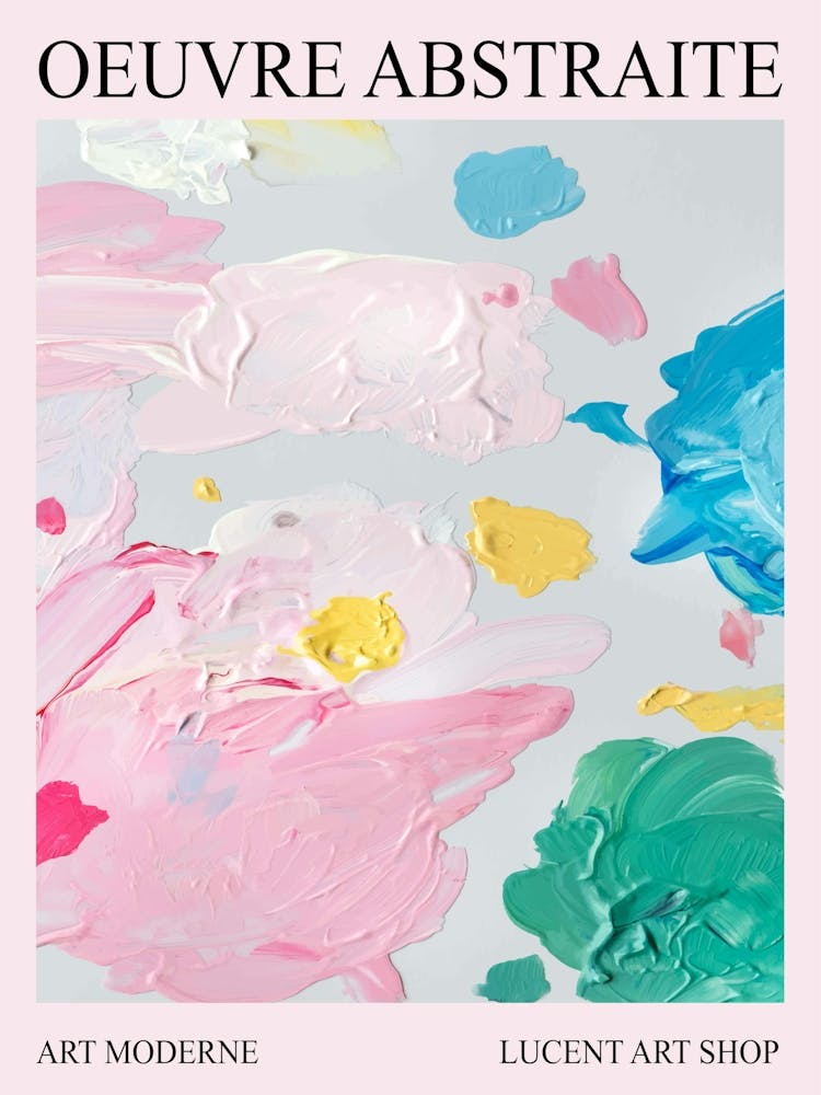 Oil painting poster