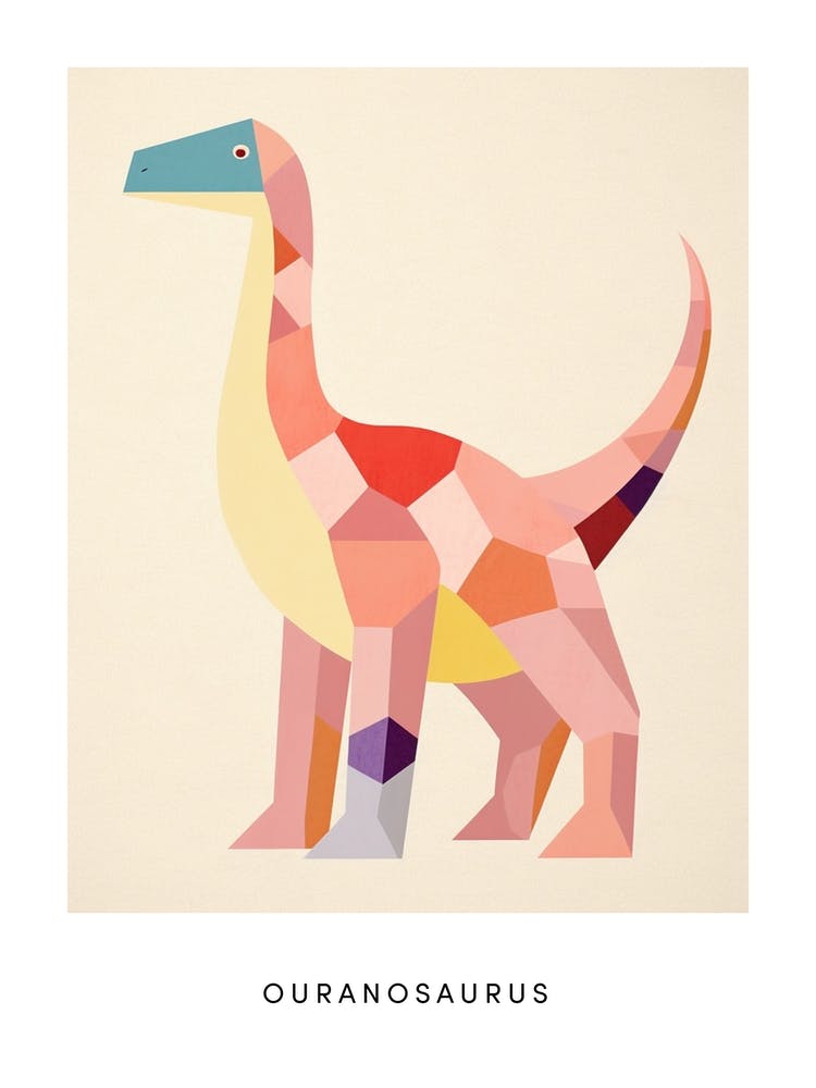 Nursery Dinosaur Art Ouranosaurus 1 Poster