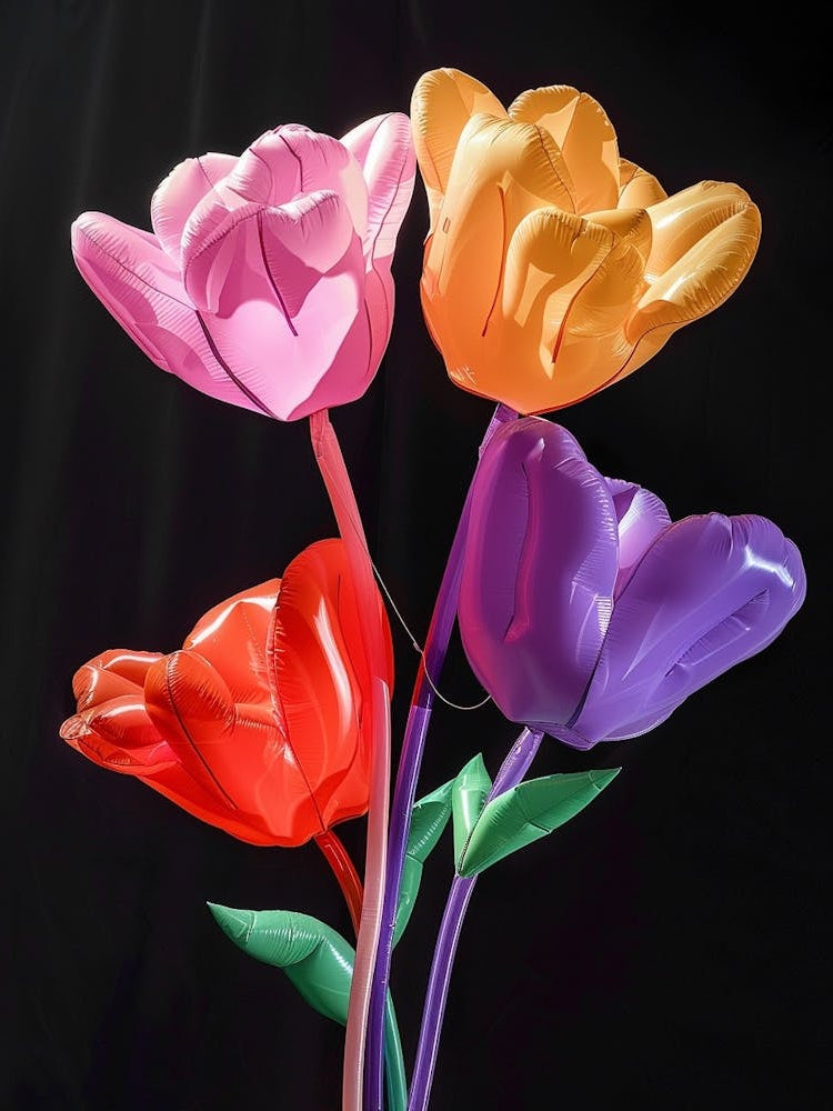 Bright Inflatable Flowers Flax Flower 1