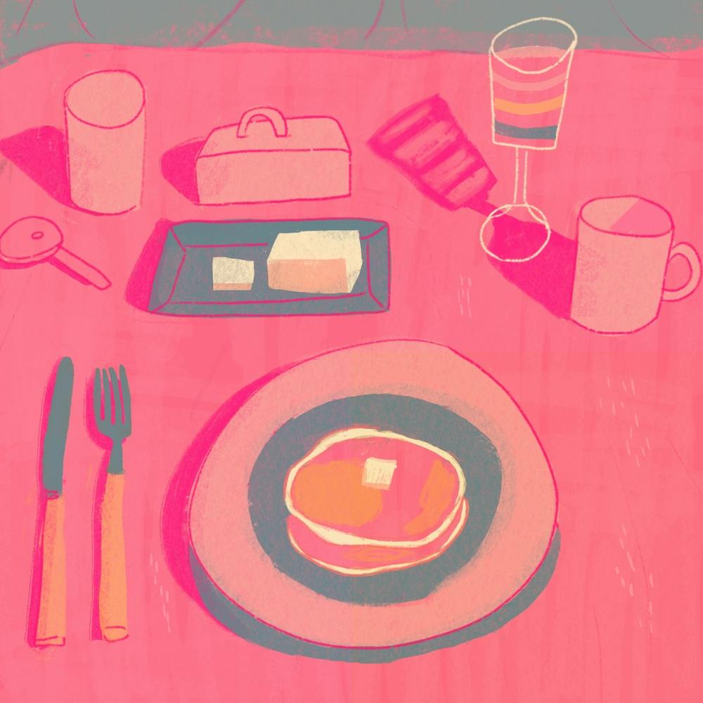 Summer Morning In Pink And Blue 1