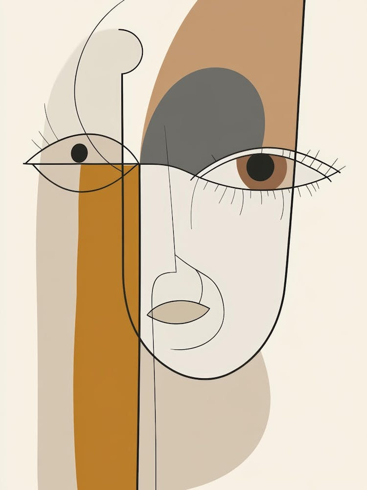Abstract Portrait Of A Woman 156
