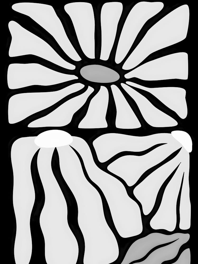 Abstract Flower Painting