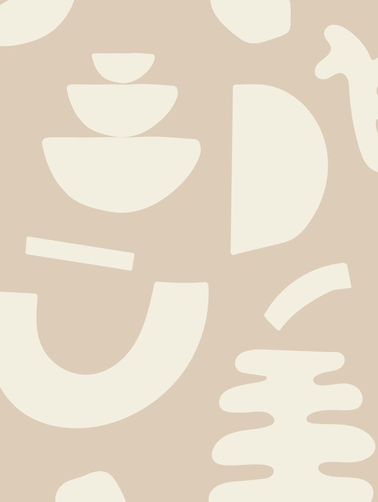 Abstract Shapes - Beige