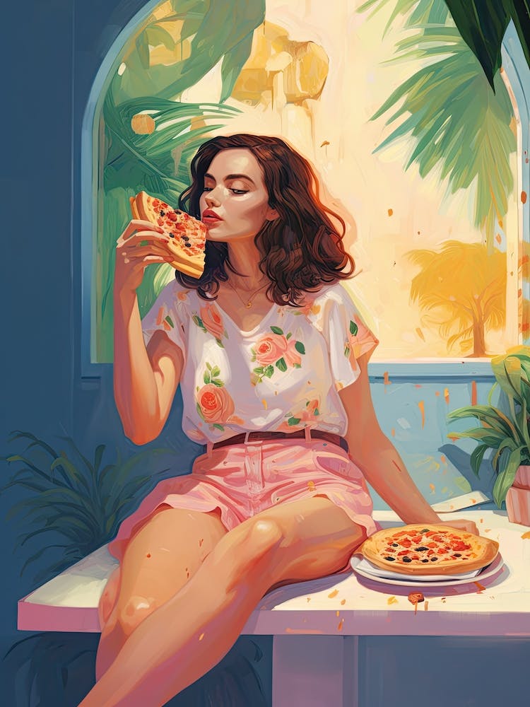 Pizza Lunch Girl