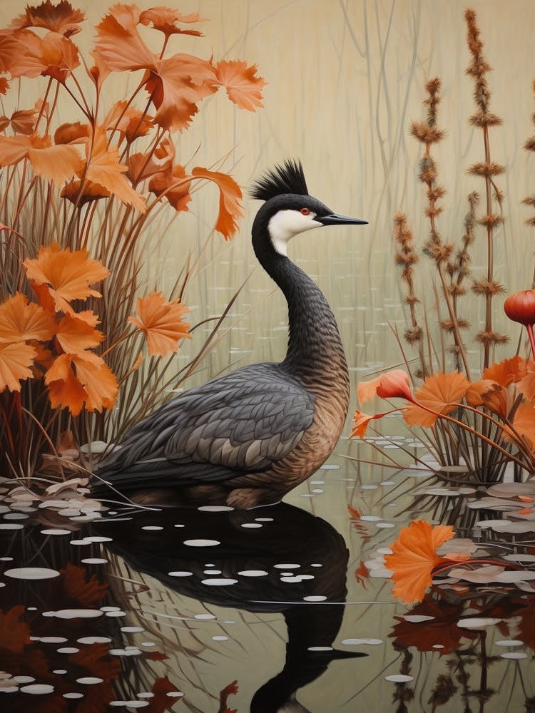 Dark And Moody Botanical Grebe 2