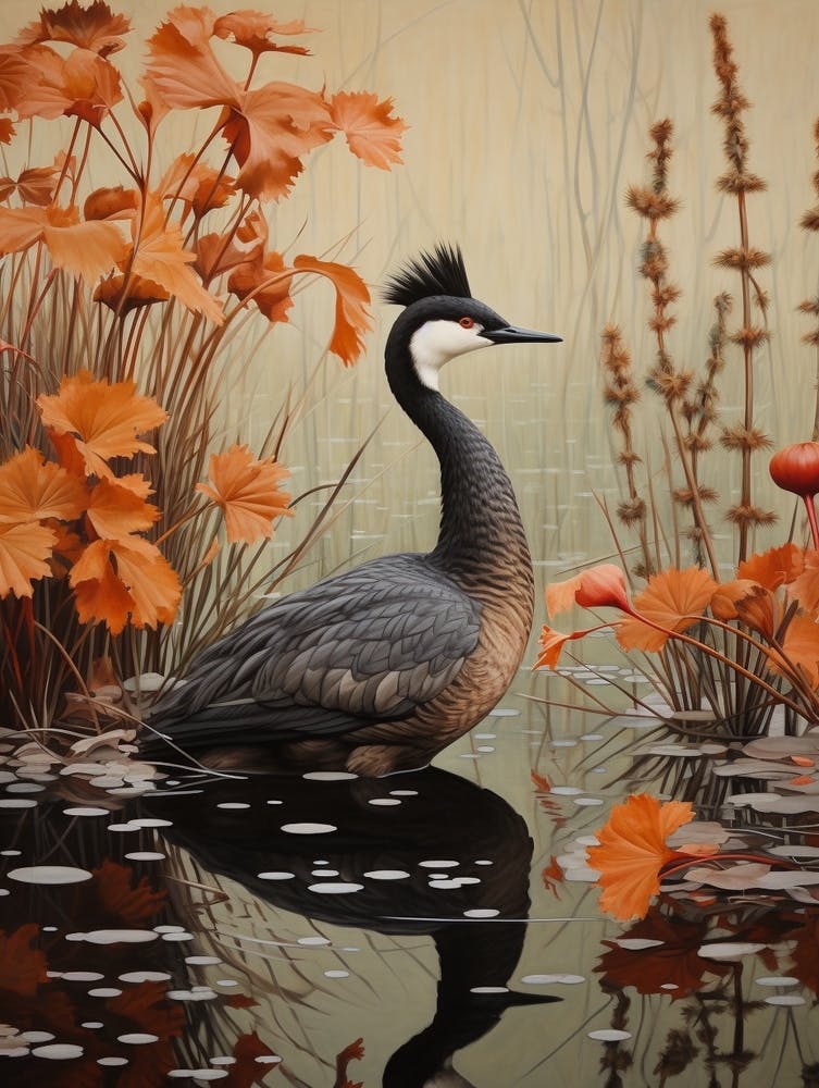 Dark And Moody Botanical Grebe 2