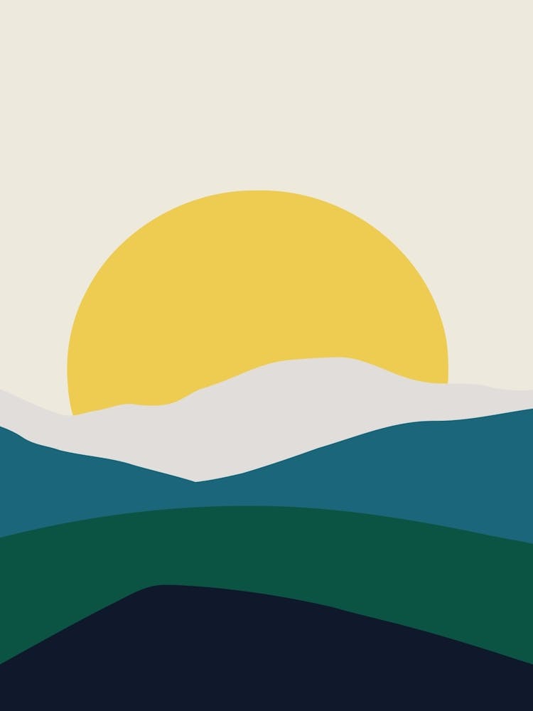 Sunset In The Mountains 2