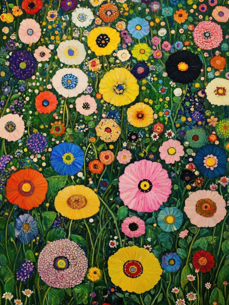 Garden Full Of Colorful Flowers 3