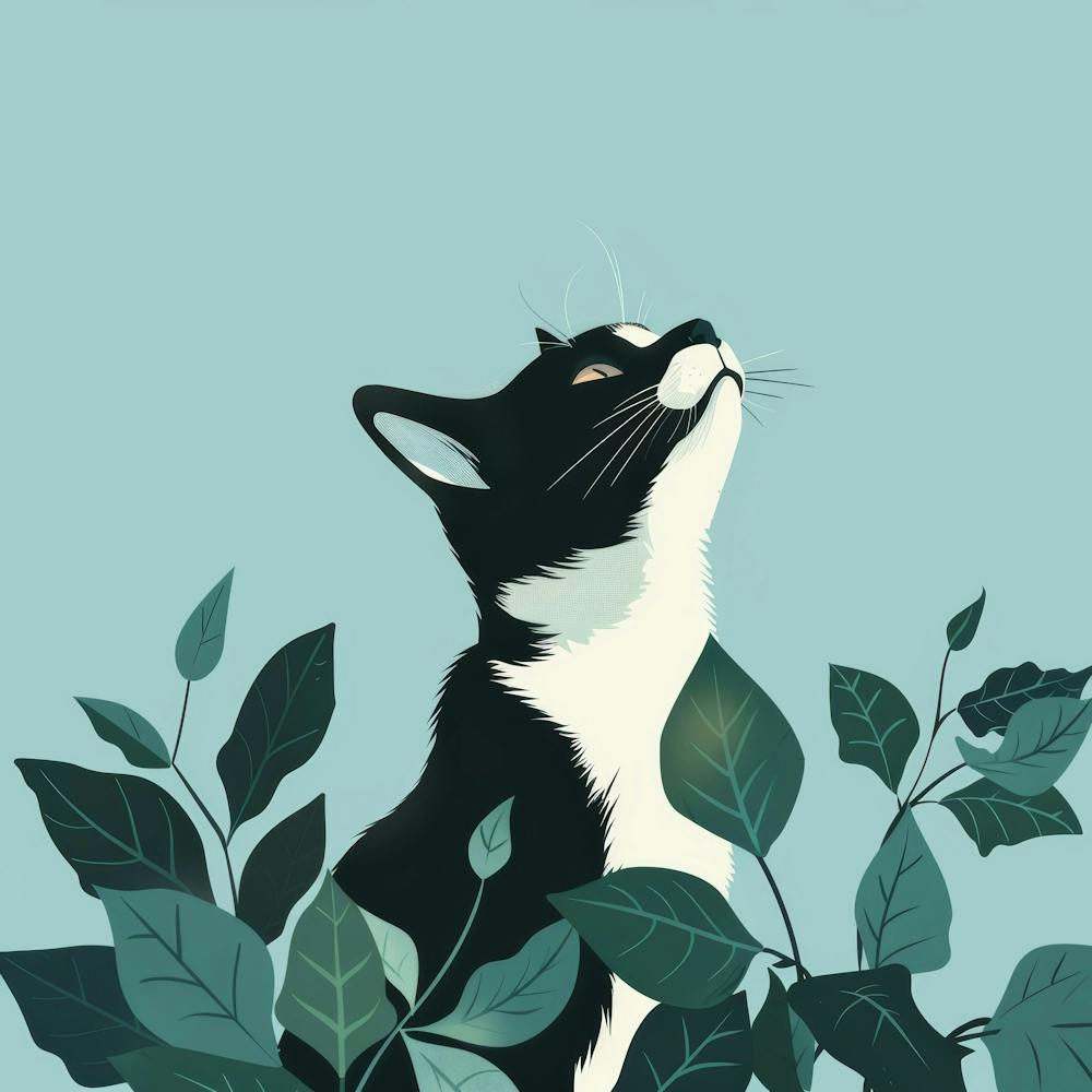 Cat In The Leaves 3