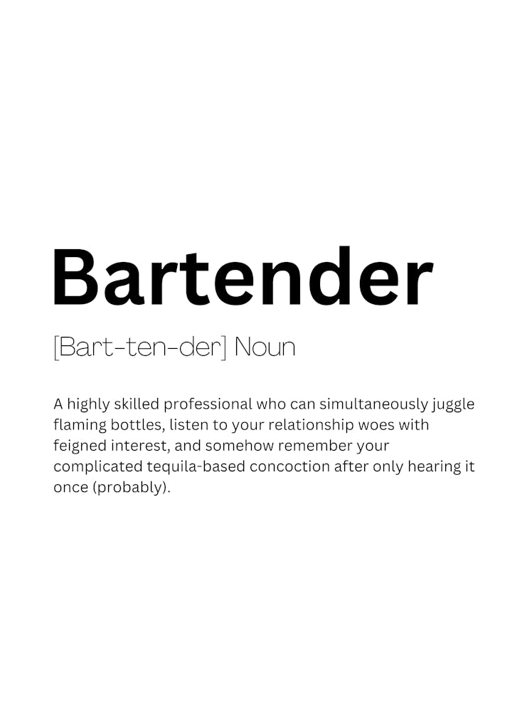 Bartender Definition Meaning