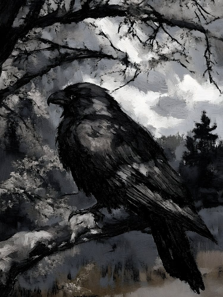 Dark Gothic Raven By Person