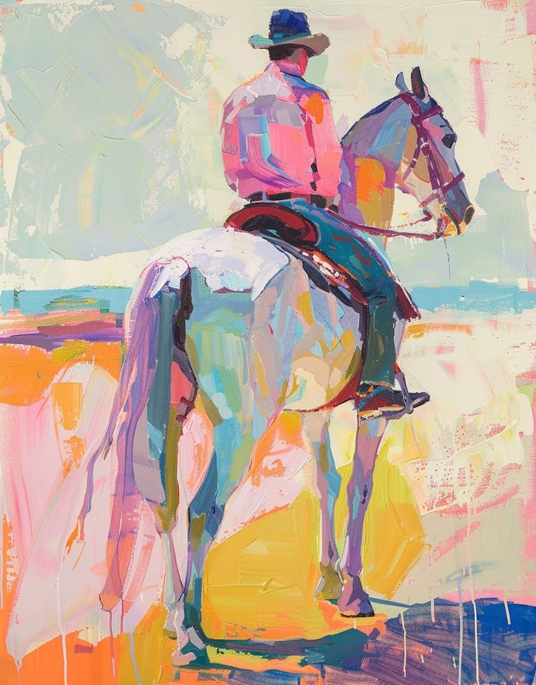 Peinture de Cowboy Néon 1