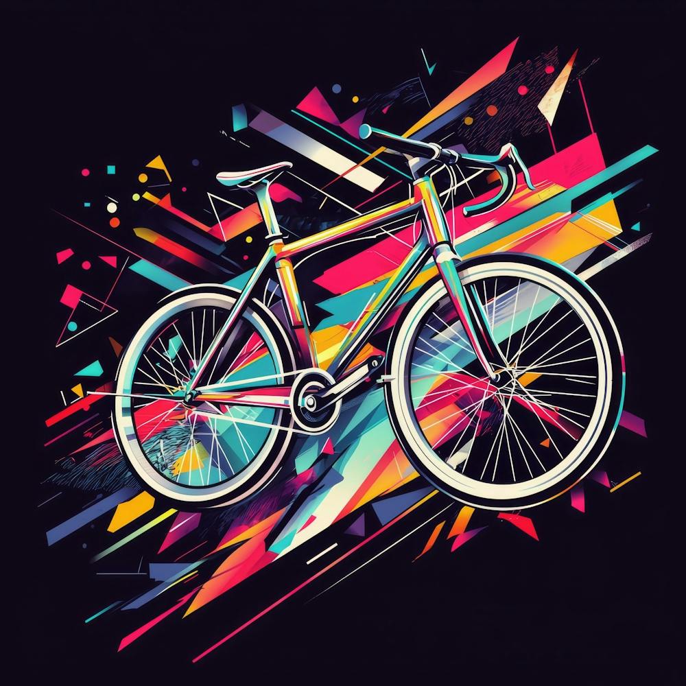 Colorful Bike print
