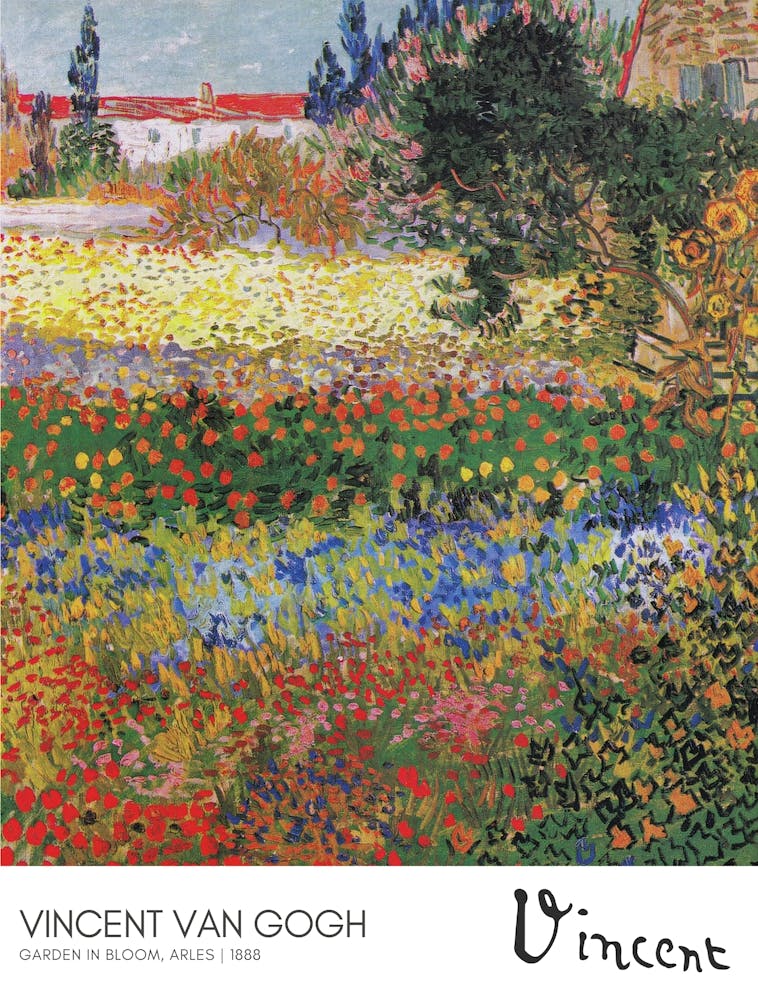 Vincent Van Gogh GARDEN IN BLOOM, ARLES