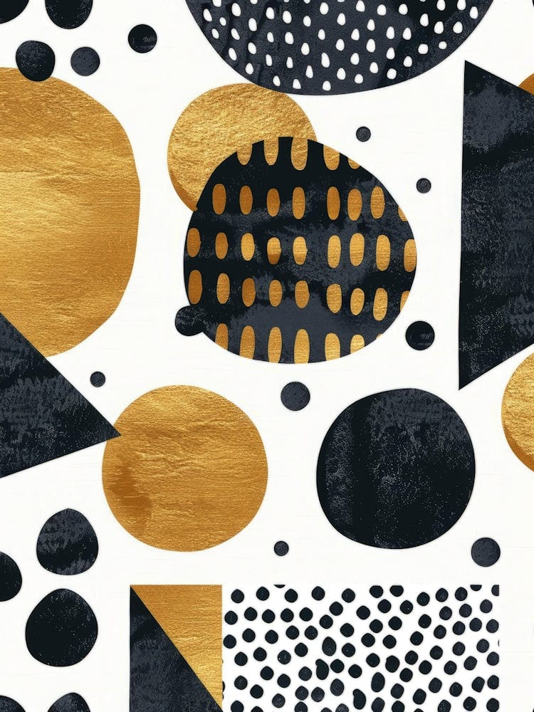 Abstract Black And Gold 1