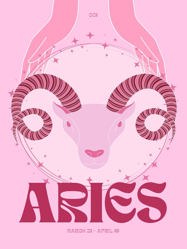 Pink Zodiac Aries