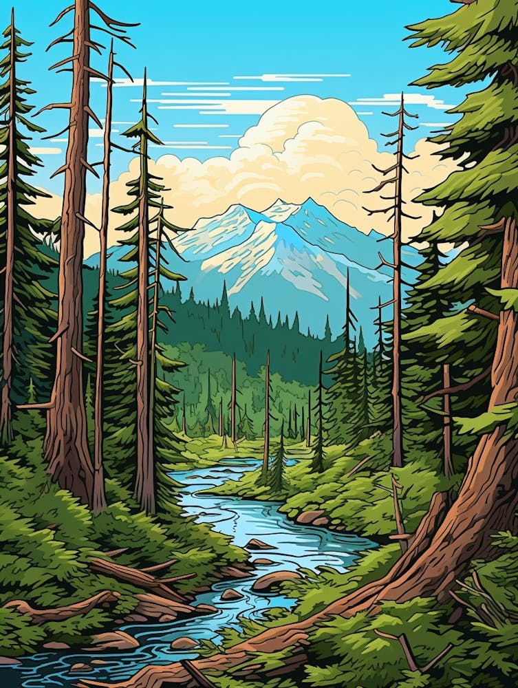 Tongass National Park Pixel Art 4