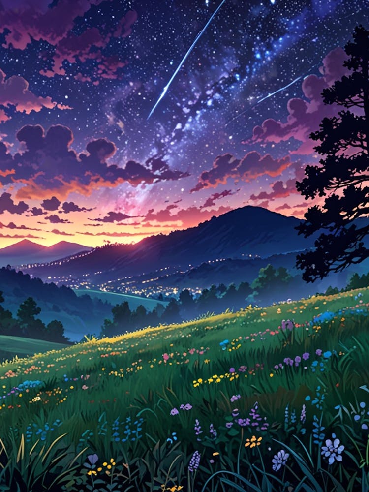 Night Sky Anime aesthetic 36