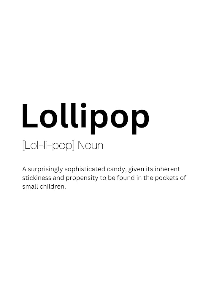 Lollipop Definition Meaning