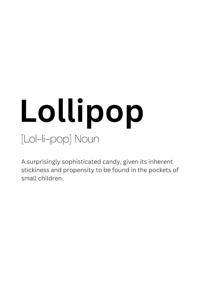 Lollipop Definition Meaning