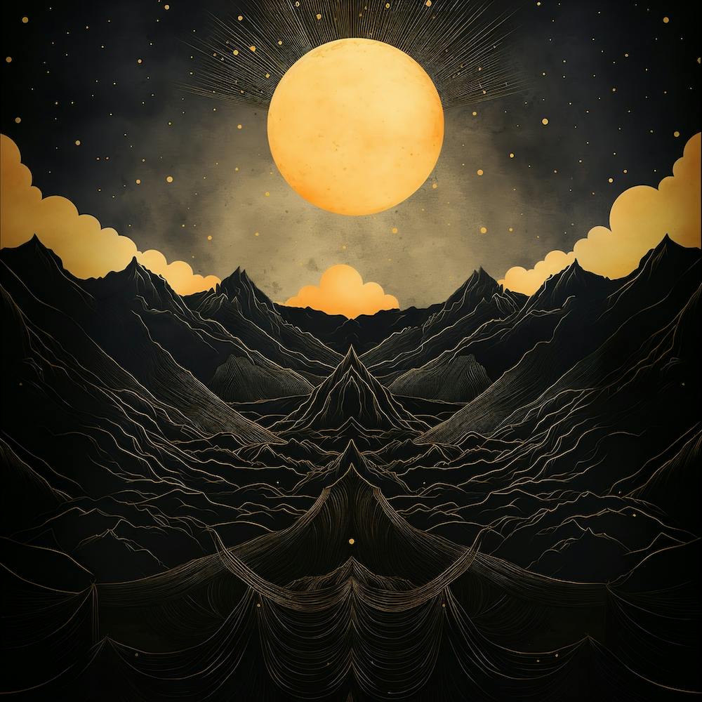 Dawn's Ascent: A Mountain Symphony