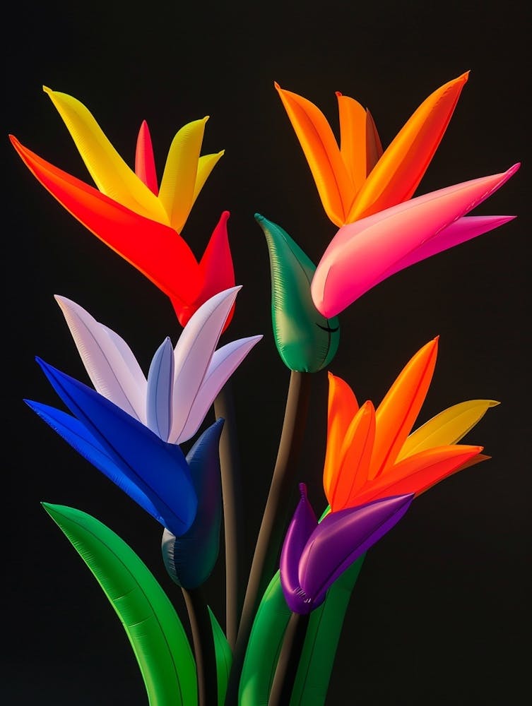 Bright Inflatable Flowers Bird Of Paradise 1