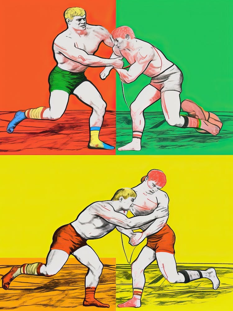 Wrestling Pop Art