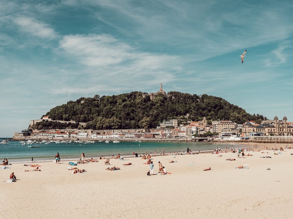 At The Beach, Colour St Sebastian, Spain