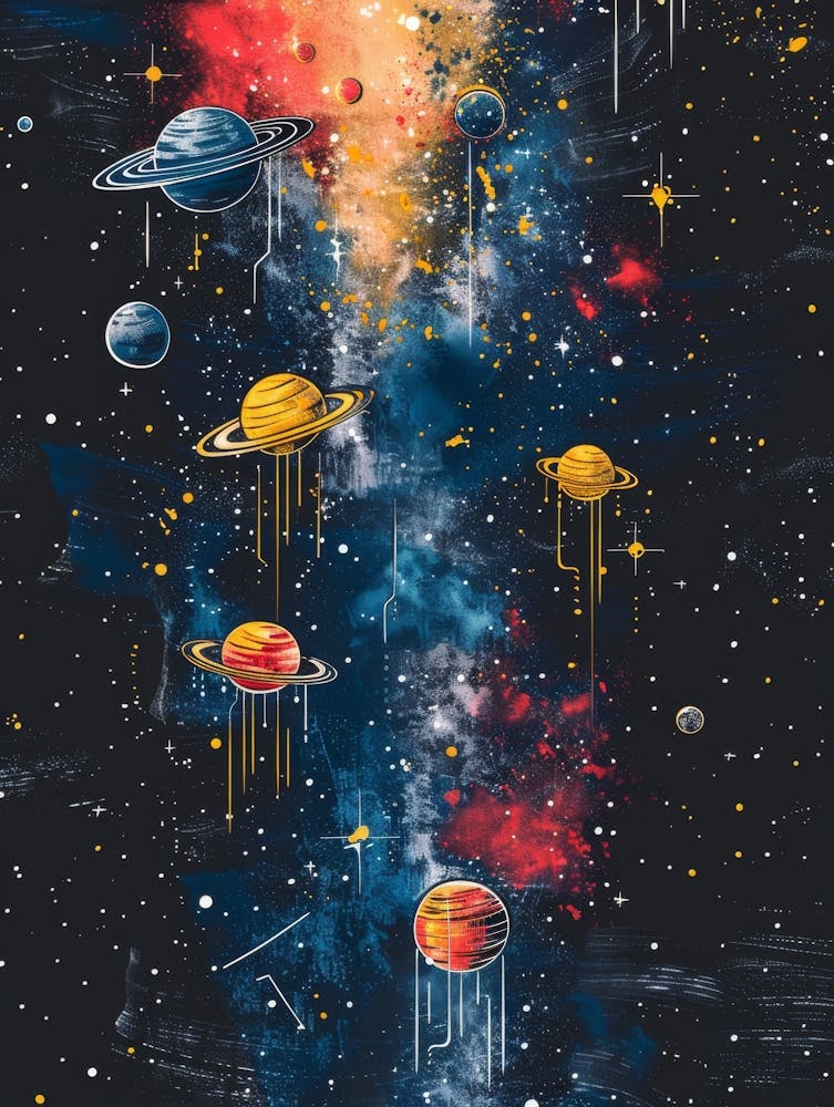 Planets In Space 14