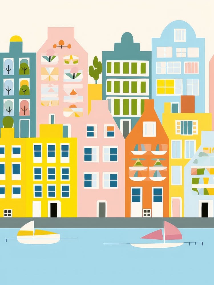 Amsterdam Colourful View 1