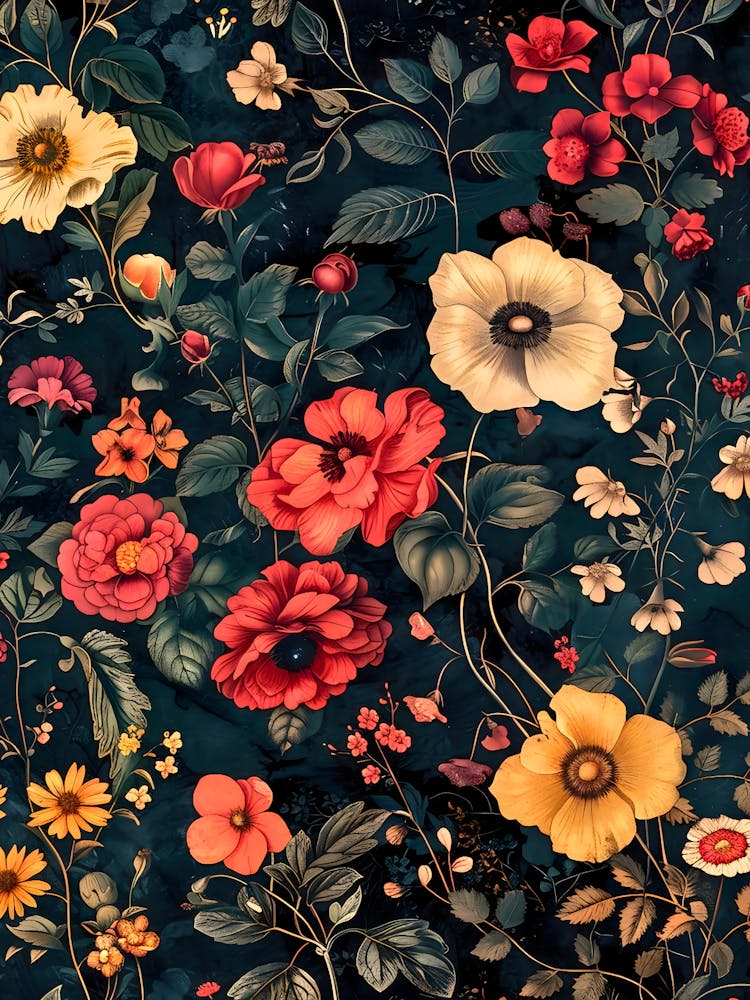 Blumen Tapete 2