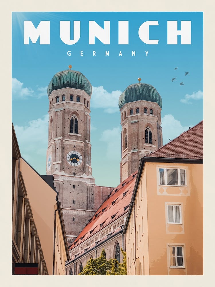 Munich Germany Travel Poster