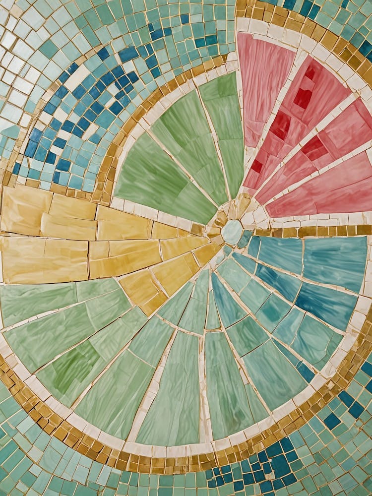 Mosaic Colour Swirl