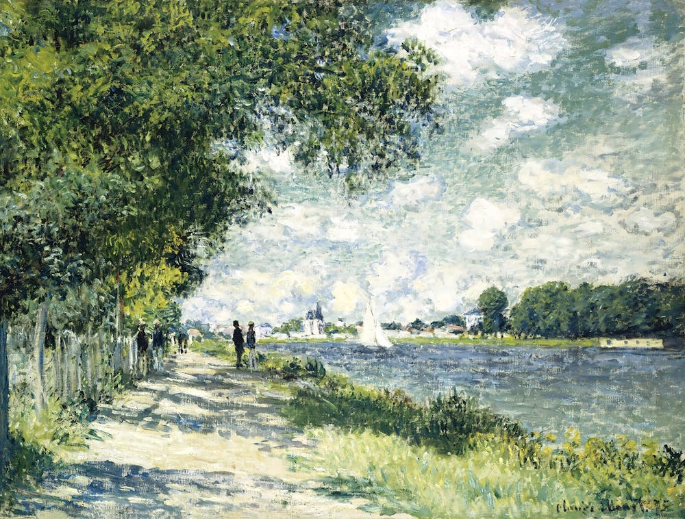 Claude Monet - A Walk Along The Seine