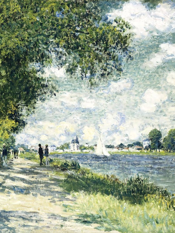 Claude Monet - A Walk Along The Seine