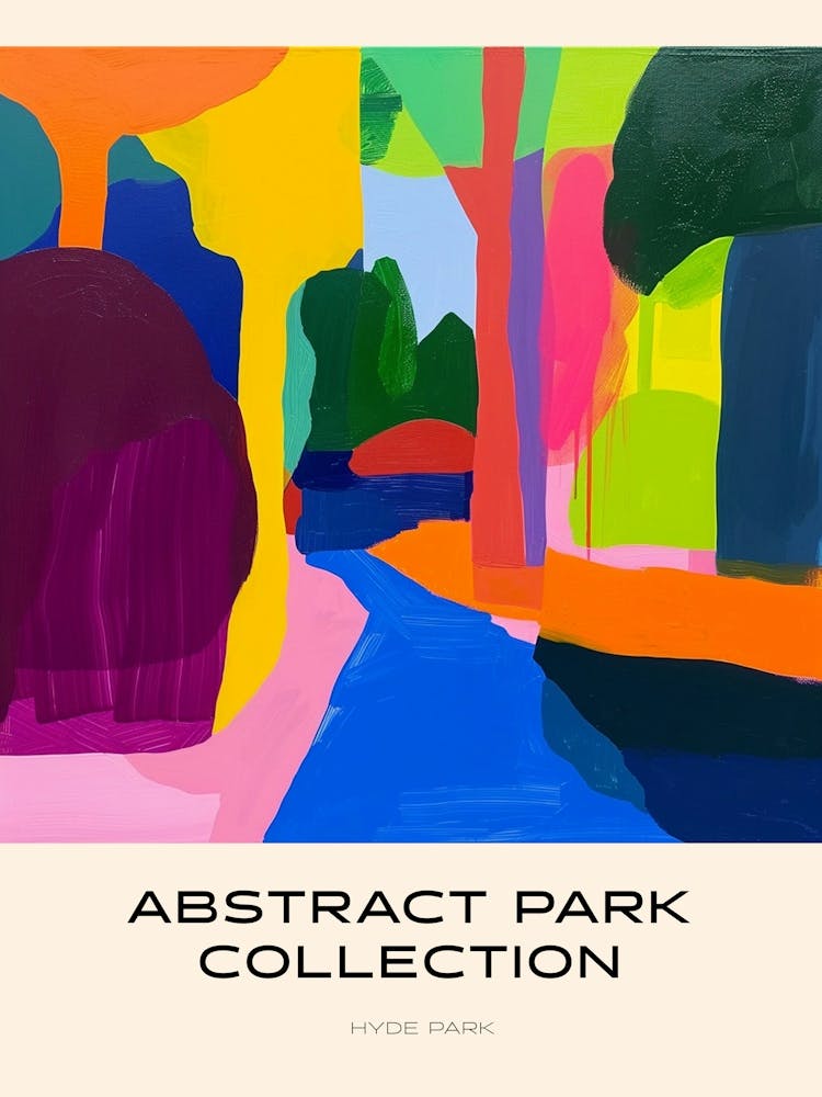 Abstract Park Collection Poster Hyde Park London 8