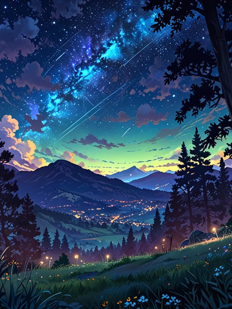 Night Sky Anime aesthetic 54