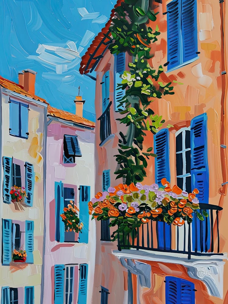 Balcony Painting In Cannes 1