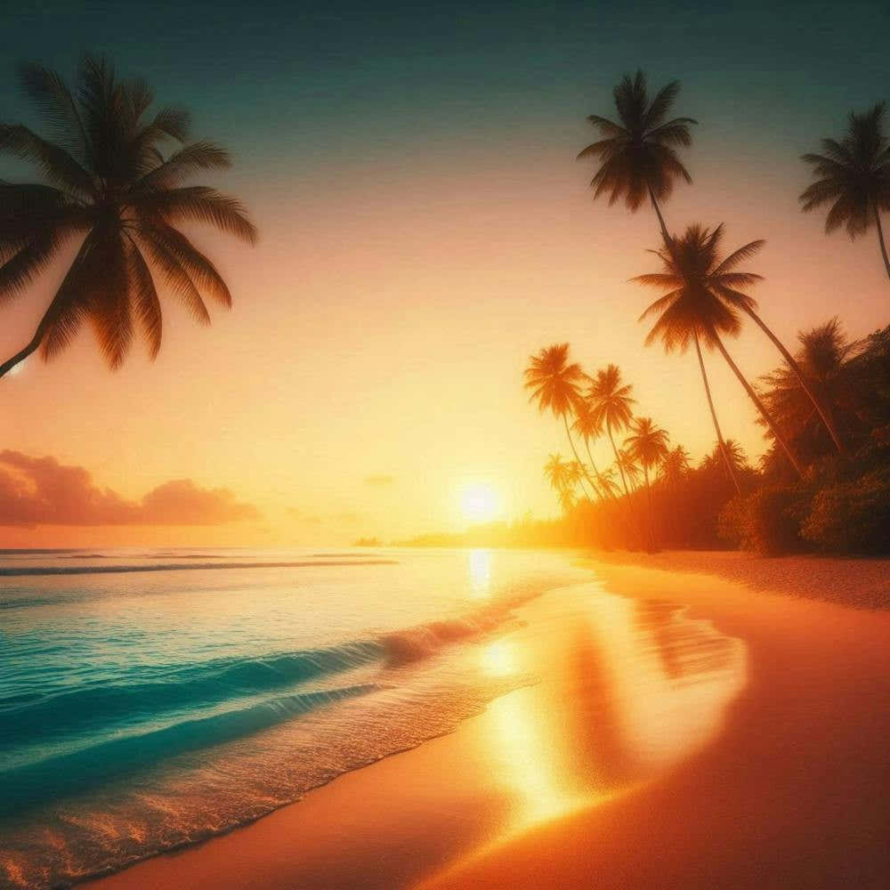 Sunset On The Beach 1