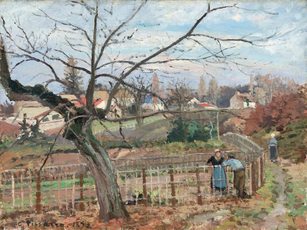 The Fence (1872), Camille Pissarro