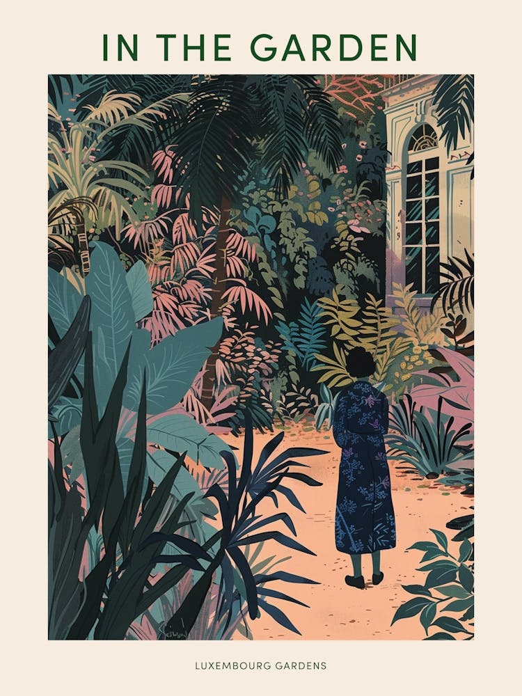 In The Garden Poster Luxembourg Gardens France 1