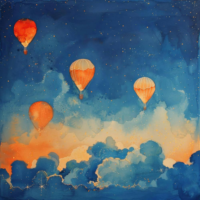 Hot Air Balloons In The Sky
